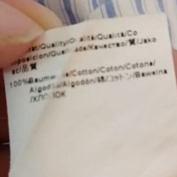 Hugo Boss Men's Size 16 32/33 Blue‎ Striped Long Sleeve Shirt Regular Fit Cotton - Picture 7 of 7